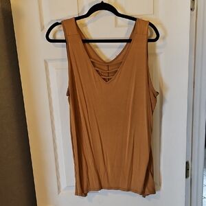 Maurices Tan Sleeveless Tank Top